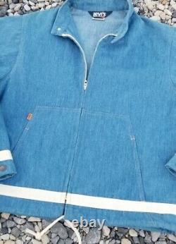 VTG 70s Levi's For Men Levi's Orange Tab Denim Soft Jean Jacket Drawstring USA