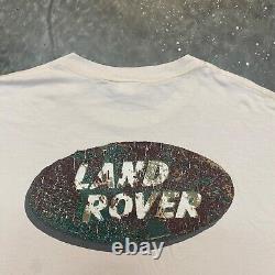 VTG 90s Land Rover Mud Graphic Logo T Shirt Car Range Rover Designer Made In USA