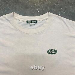 VTG 90s Land Rover Mud Graphic Logo T Shirt Car Range Rover Designer Made In USA