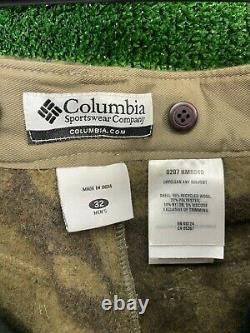 VTG Columbia Gallatin Range Brown Wool Camo Hunting Pants Mens Size 32