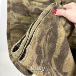 VTG Columbia Gallatin Range Pants Mens 38 x 35 Wool Blend Camo Cargo Hunting