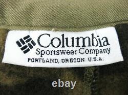 VTG Columbia Gallatin Range Wool Blend Cargo Hunting Pants 36 Camo Cold Weather