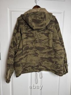 VTG Columbia MENS Large Gallatin Range Wool Blend Camo Full Zip Hooded Jacket