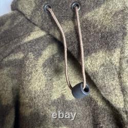 VTG Columbia MENS Large Gallatin Range Wool Blend Camo Full Zip Hooded Jacket