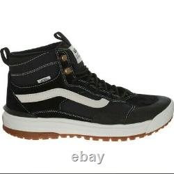Vans Men Black Ultra range Leather Boots Size UK 9 NEW BOXED