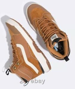 Vans Men's 9 ULTRARANGE EXO Hi MTE. Tan Leather Brown. Trail Hiking Shoes