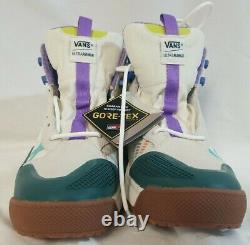 Vans Mens 9.5 ULTRARANGE EXO Hi MTE GTX. GORE-TEX. White Blue Trail Hiking Shoes