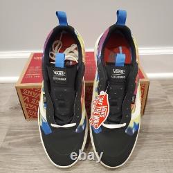 Vans Ultra Range Exo Tie Dye Skate Trail Shoes Black Marshmallow Size 11.5