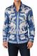 Versace Men's Blue Striped Dragon Print Long-sleeve Shirt, Size Medium