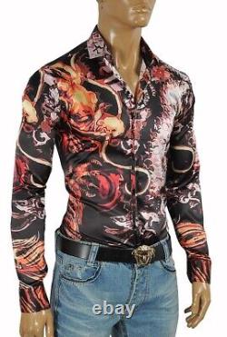 Versace Men's Multicolor Dress Shirt 170, Size XL