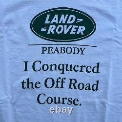 Vintage 90s Land Rover Range Rover Shirt Off Road Course Peabody Size XL