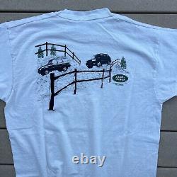 Vintage 90s Land Rover Range Rover Shirt Off Road Course Peabody Size XL