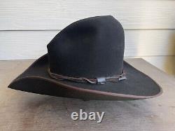 Vintage Antique Rugged Old West Resistol Cowboy Hat 6 7/8 Open Range Tom Mix Gus