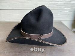 Vintage Antique Rugged Old West Resistol Cowboy Hat 7 1/8 Open Range Tom Mix Gus