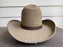 Vintage Antique Rugged Old West Resistol Cowboy Hat 7 1/8 Open Range Tom Mix Gus