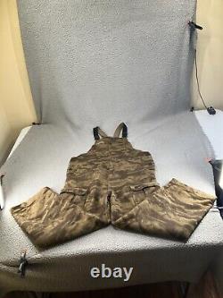 Vintage Columbia Bib Overalls Mens Medium Brown Wool Gallatin Range Camo Hunting