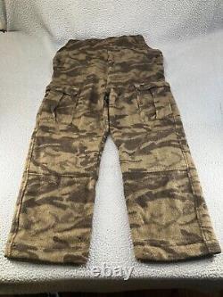 Vintage Columbia Bib Overalls Mens Medium Brown Wool Gallatin Range Camo Hunting