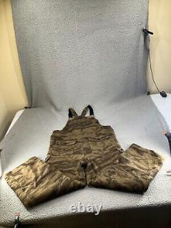 Vintage Columbia Bib Overalls Mens Medium Brown Wool Gallatin Range Camo Hunting