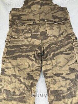 Vintage Columbia Bib Overalls Mens Medium Brown Wool Gallatin Range Camo Hunting