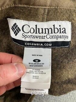 Vintage Columbia Bib Overalls Mens Medium Brown Wool Gallatin Range Camo Hunting