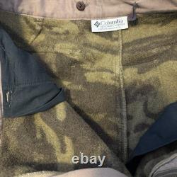 Vintage Columbia Gallatin Range Pants Wool Blend Camo Hunting Cargo Men's 38