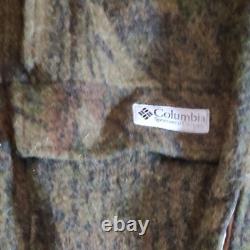 Vintage Columbia Gallatin Range Wool Blend Jacket Large Outfitter Camo Hunting