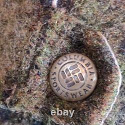 Vintage Columbia Gallatin Range Wool Blend Jacket Large Outfitter Camo Hunting