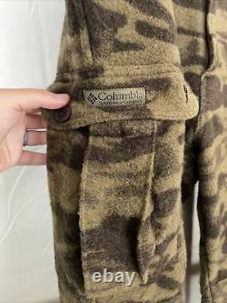 Vintage Columbia Wool Blend PHG Gallatin Range Camo Pants 36 X 33 Mens Hunting