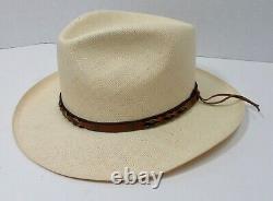 Vintage Dobbs Cowboy Hat XL A1920 Range Natural Vg+