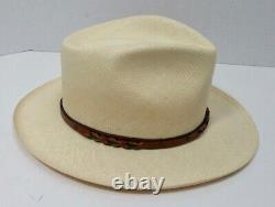 Vintage Dobbs Cowboy Hat XL A1920 Range Natural Vg+