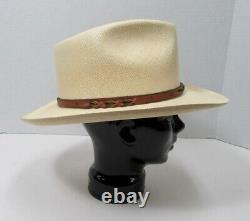 Vintage Dobbs Cowboy Hat XL A1920 Range Natural Vg+