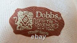 Vintage Dobbs Cowboy Hat XL A1920 Range Natural Vg+