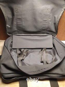 Vintage Green Wax Cloth Canvas Leather NRA Sport Duffle Range Bag Buckle 12x17