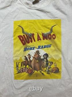 Vintage Home On The Range Movie Promo Shirt Disney Size Large