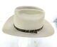 Vintage John B. Stetson 4x Beaver Range Cowboy Hat Gray With Snakeskin Band 56 7