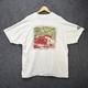 Vintage Land Rover Shirt Mens Xl White 90s Safari Outdoors Nature Portrait Art