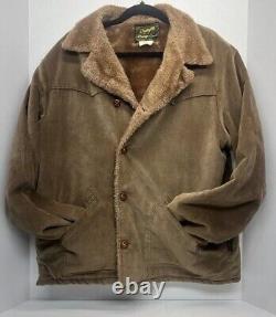 Vintage Made In USA Wrangler Wrange Coat Courdroy