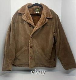 Vintage Made In USA Wrangler Wrange Coat Courdroy