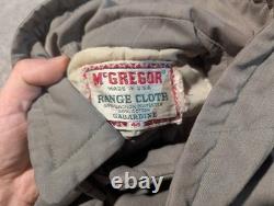 Vintage McGregor Jacket Mens 44 Gray Range Cloth Gabardine 50s 60s Duffle Coat