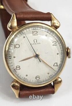 Vintage Omega 1940s WWII Military Tear Drop Cal. R17.8 Men's Watch Serviced