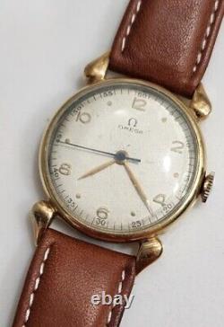 Vintage Omega 1940s WWII Military Tear Drop Cal. R17.8 Men's Watch Serviced