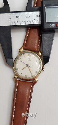 Vintage Omega 1940s WWII Military Tear Drop Cal. R17.8 Men's Watch Serviced