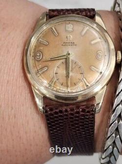 Vintage Omega Automatic Bumper Cal. 344 Ref. F 6262 Men's Patina Dial Watch
