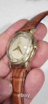 Vintage Omega Automatic Bumper Cal 351 Ref G 6232 Mens Gold Filled Watch Working