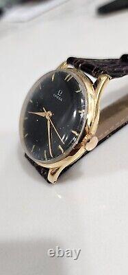 Vintage Omega Cal. 30T2 Men's Military WWII Black Dial Watch