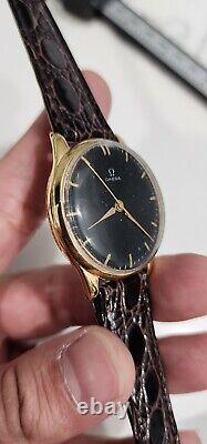 Vintage Omega Cal. 30T2 Men's Military WWII Black Dial Watch