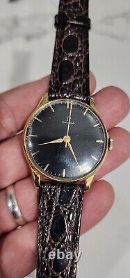 Vintage Omega Cal. 30T2 Men's Military WWII Black Dial Watch