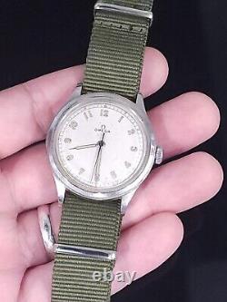Vintage Omega Ref. 2179/5 Cal. 30T2 RARE Mens Military WWII 35mm Watch Serviced