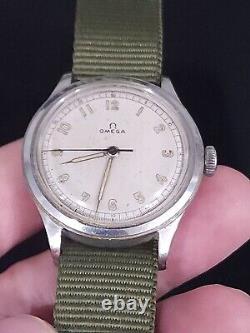 Vintage Omega Ref. 2179/5 Cal. 30T2 RARE Mens Military WWII 35mm Watch Serviced