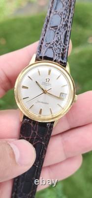Vintage Omega Samaster Ref KM 6363 Cal. 563 Men's 14k GF 1960'S Dress Watch